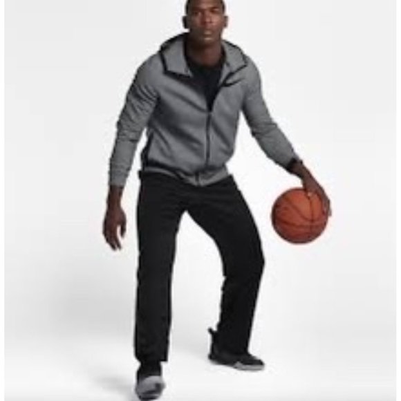 Nike Dry Showtime Full-Zip Hoodie Mens Size XL Dri-Fit Athletic Basketball Gray - Picture 6 of 16